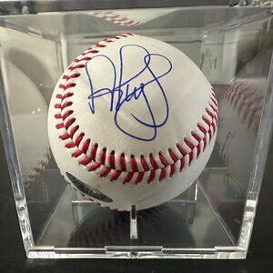ALBERT PUJOLS SIGNED ST LOUIS CARDINALS AUTOGRAPHED BASEBALL W/CUBE & COA - 909
